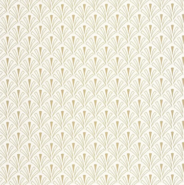 Closeup of a wallpaper showing its Art-Deco, Contemporary, Neutrals pattern, color, and subtle texture.
