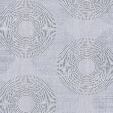 Closeup of a wallpaper showing its Blue, Circles, Contemporary, Purple pattern, color, and texture.