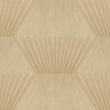 Closeup of a wallpaper showing its Art-Deco, Contemporary, Geometric pattern, color, and subtle texture.