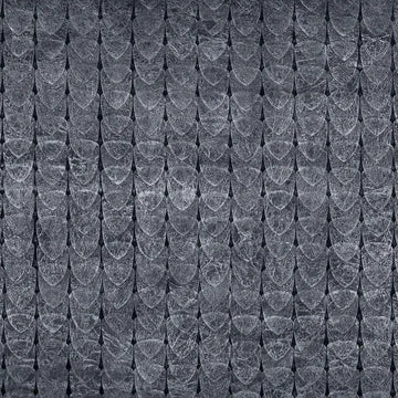 Closeup of a wallpaper showing its Art-Deco, Contemporary, Geometric, Monochrome pattern, color, and subtle texture.