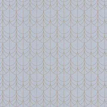 Closeup of a wallpaper showing its Art-Deco, Contemporary, Neutrals, Two-tone pattern, color, and subtle texture.