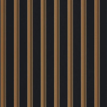 Closeup of a wallpaper showing its Contemporary, Dramatic, Stripes, Two-tone pattern, color, and subtle texture.