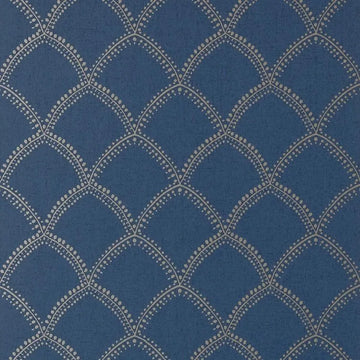 Closeup of a wallpaper showing its Art-Deco, Contemporary, Neutrals, Two-tone pattern, color, and subtle texture.