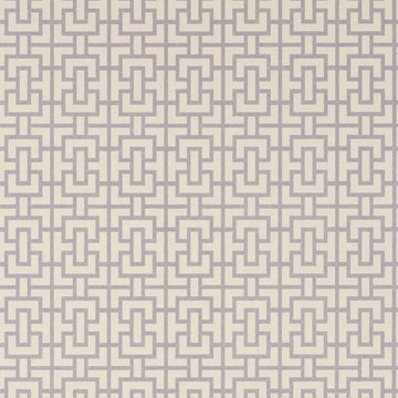 Closeup of a wallpaper showing its Art-Deco, Chainlink, Contemporary, Neutrals, Two-tone pattern, color, and subtle texture.
