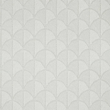 Closeup of a wallpaper showing its Art-Deco, Geometric, Unicolour pattern, color, and subtle texture.