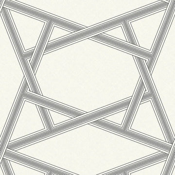 Closeup of a wallpaper showing its Contemporary, Geometric, Monochrome, Two-tone pattern, color, and subtle texture.