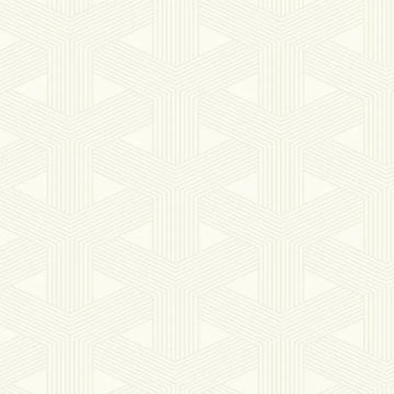 Closeup of a wallpaper showing its Contemporary, Cream, Geometric, Neutrals pattern, color, and subtle texture.