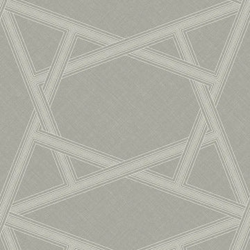 Closeup of a wallpaper showing its Contemporary, Geometric, Neutrals pattern, color, and subtle texture.