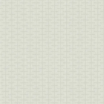 Closeup of a wallpaper showing its Geometric, Greek, Neutrals, Unicolour pattern, color, and subtle texture.