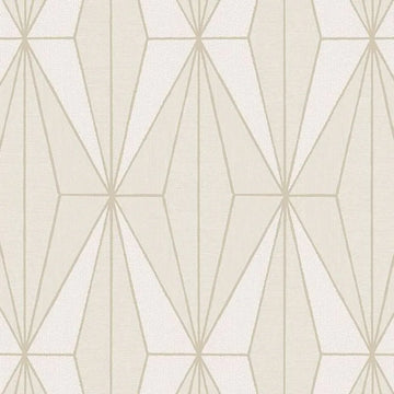 Closeup of a wallpaper showing its Contemporary, Geometric, Neutrals, Two-tone pattern, color, and texture.