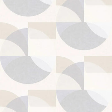 Closeup of a wallpaper showing its Contemporary, Geometric, Multicolour, Neutrals pattern, color, and texture.