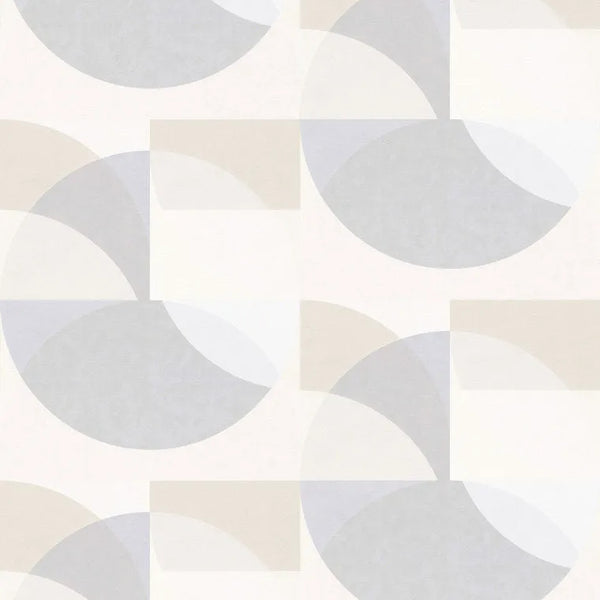 Closeup of a wallpaper showing its Contemporary, Geometric, Multicolour, Neutrals pattern, color, and texture.