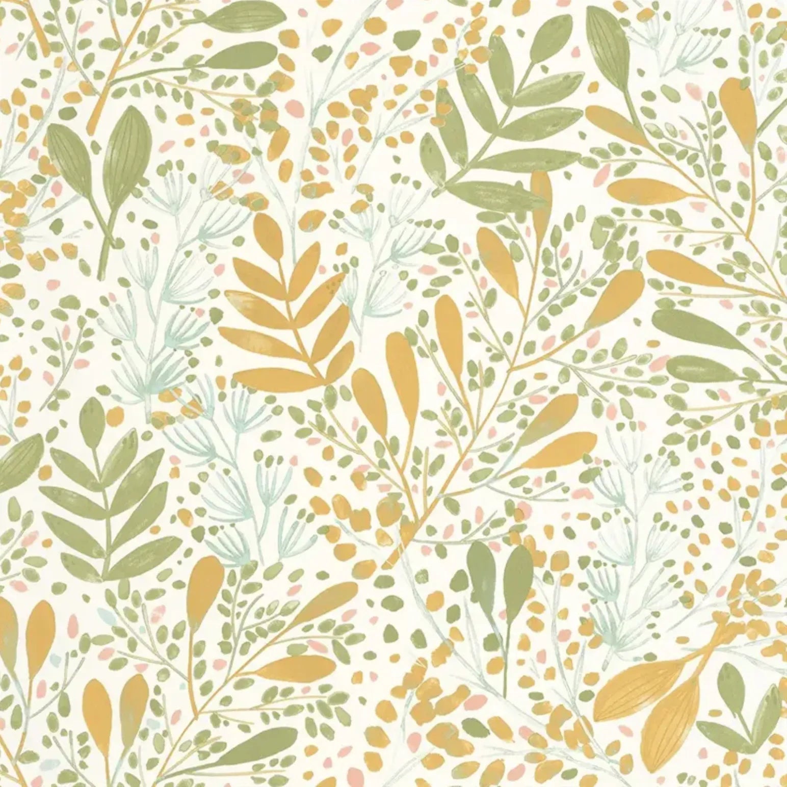 Closeup of a wallpaper showing its Nature pattern, color, and subtle texture.