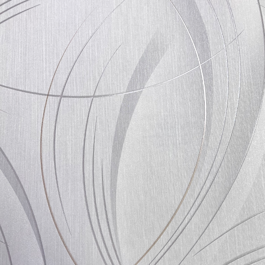 Closeup of a wallpaper showing its Contemporary, Embossed, Neutrals, Textures, Waves pattern, color, and subtle texture.