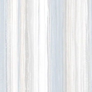 Closeup of a wallpaper showing its Blue, Grey, Stripes, White pattern, color, and subtle texture.