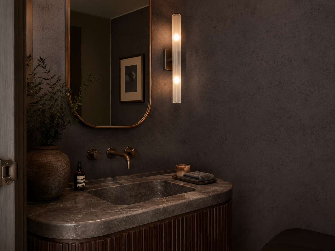 Erismann Elle Decoration 4 dark brown textured wallpaper with rich plaster-like finish
