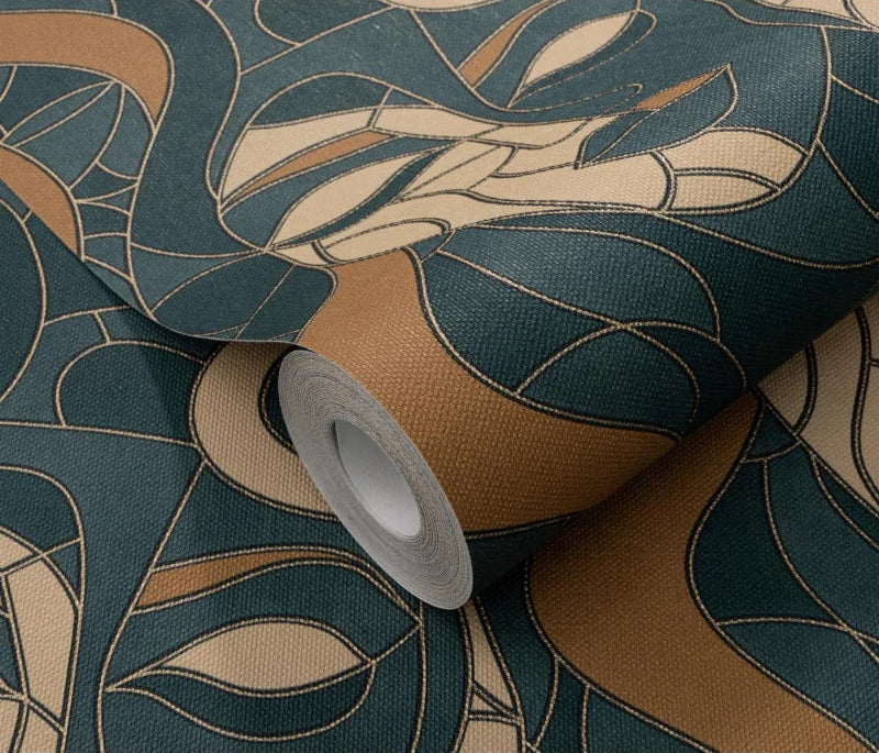 Erismann patterned wallpaper roll detail 