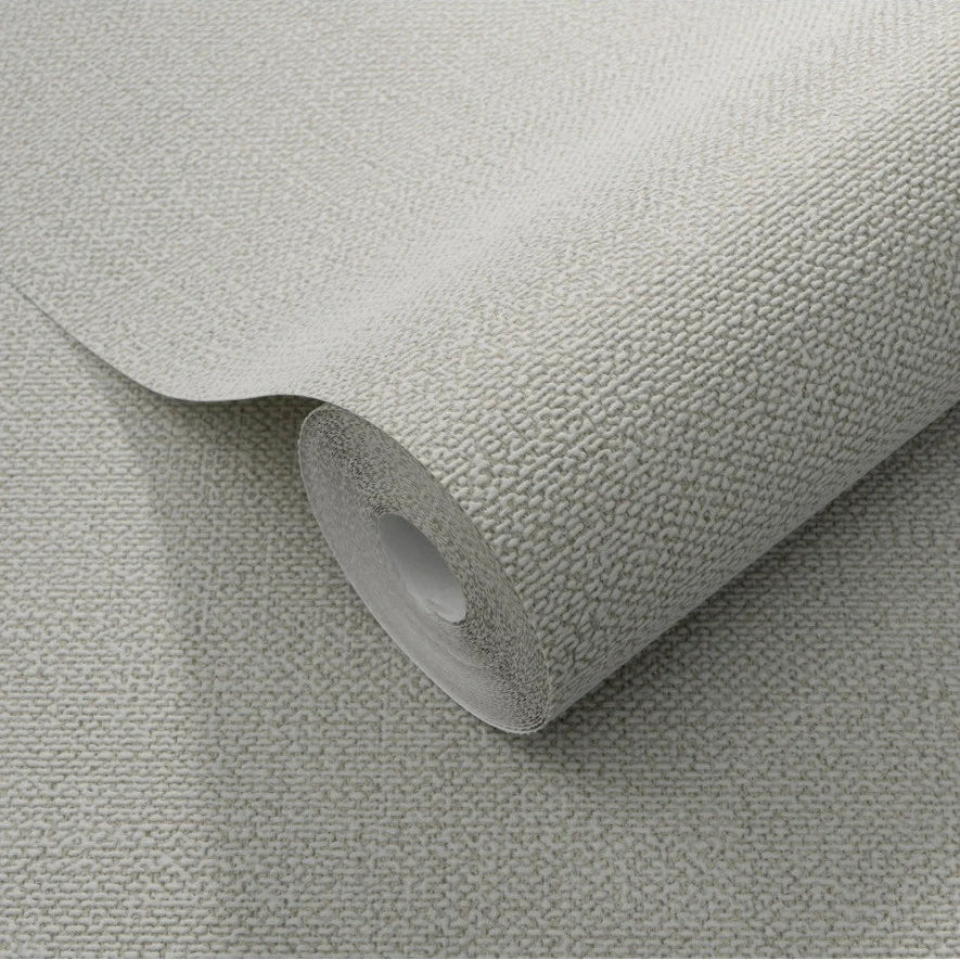 Roll of Erismann textured gray wallpaper on a matching background