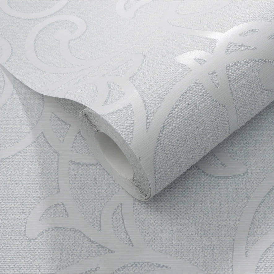 Roll of Erismann wallpaper with decorative pattern on a white background