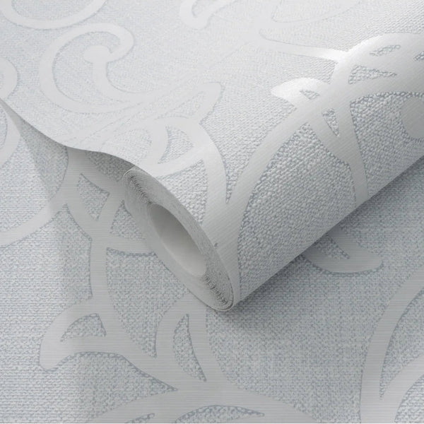 Roll of Erismann wallpaper with decorative pattern on a white background