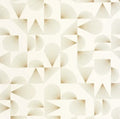 Closeup of a wallpaper showing its Art-Deco, Geometric, Neutrals pattern, color, and subtle texture.