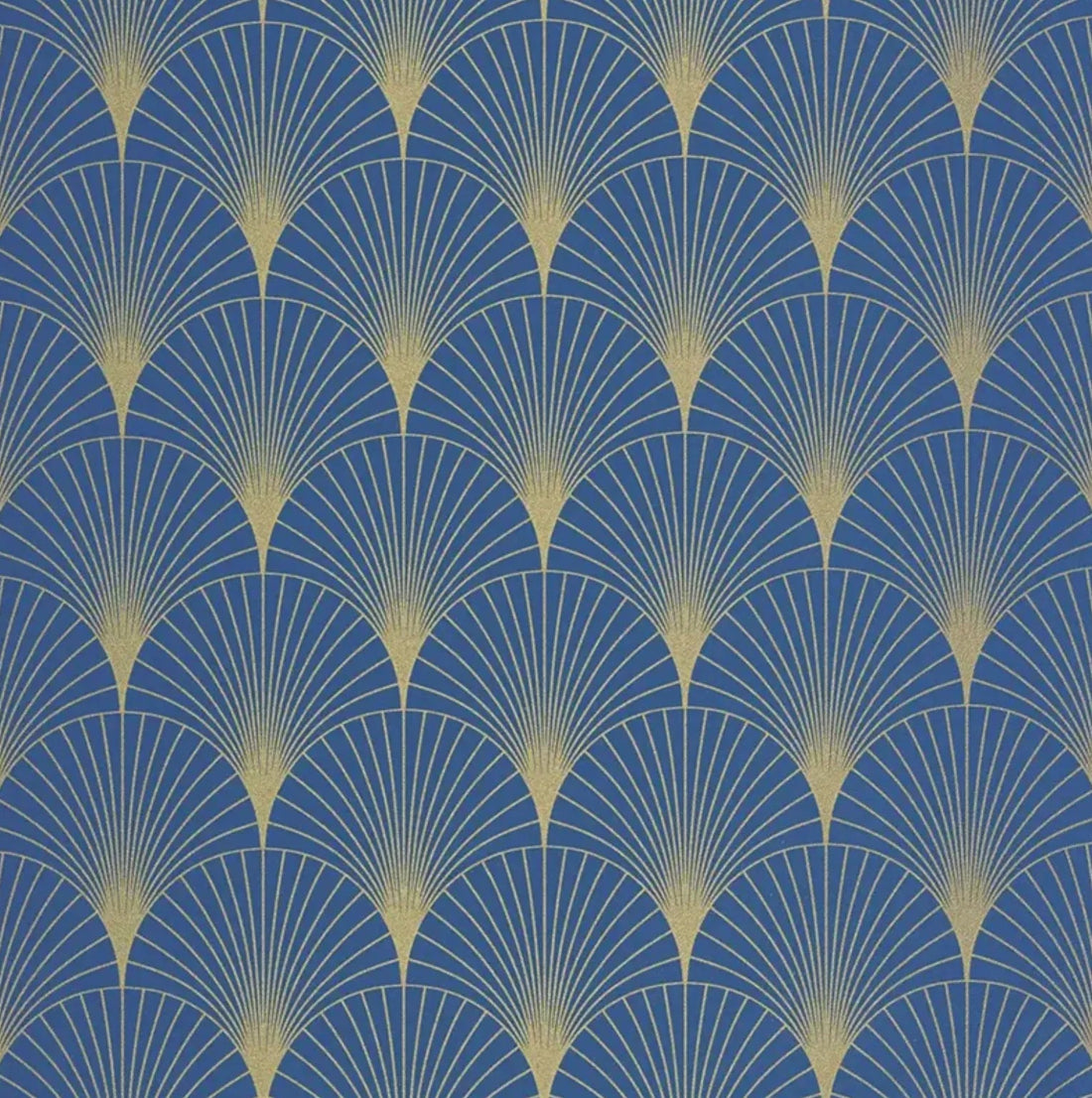 Closeup of a wallpaper showing its Art-Deco, Contemporary, Two-tone pattern, color, and subtle texture.