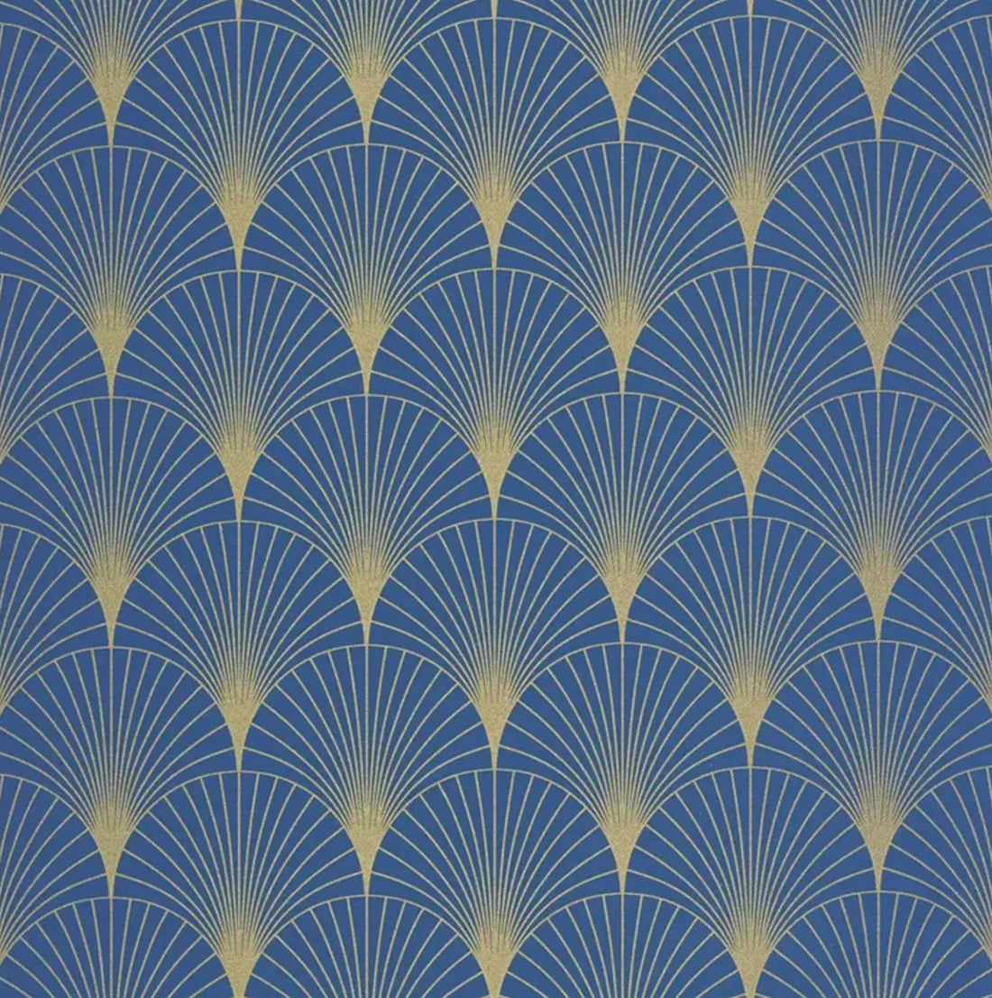 Closeup of a wallpaper showing its Art-Deco, Contemporary, Two-tone pattern, color, and subtle texture.