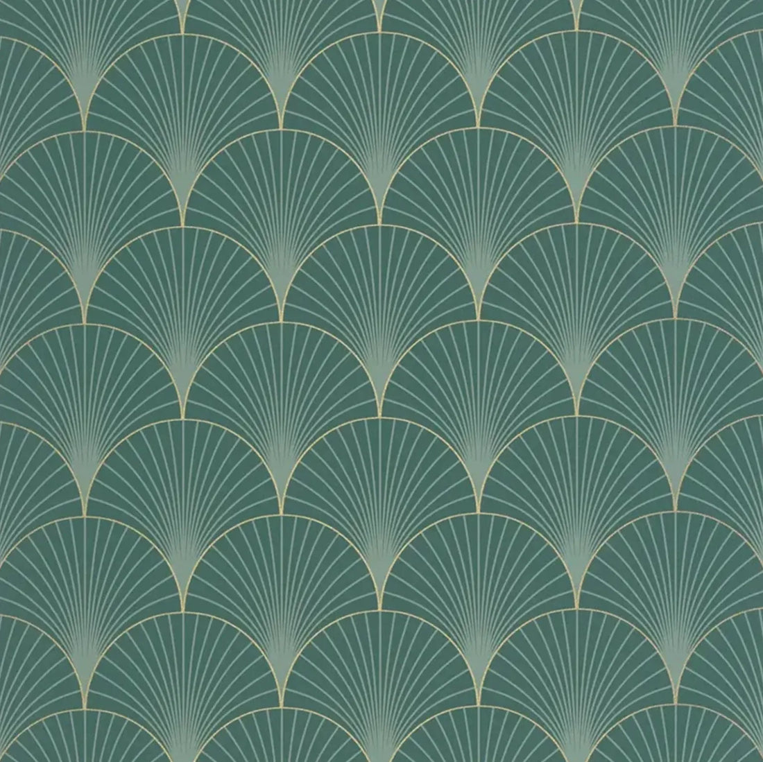 Closeup of a wallpaper showing its Art-Deco, Contemporary, Two-tone pattern, color, and subtle texture.