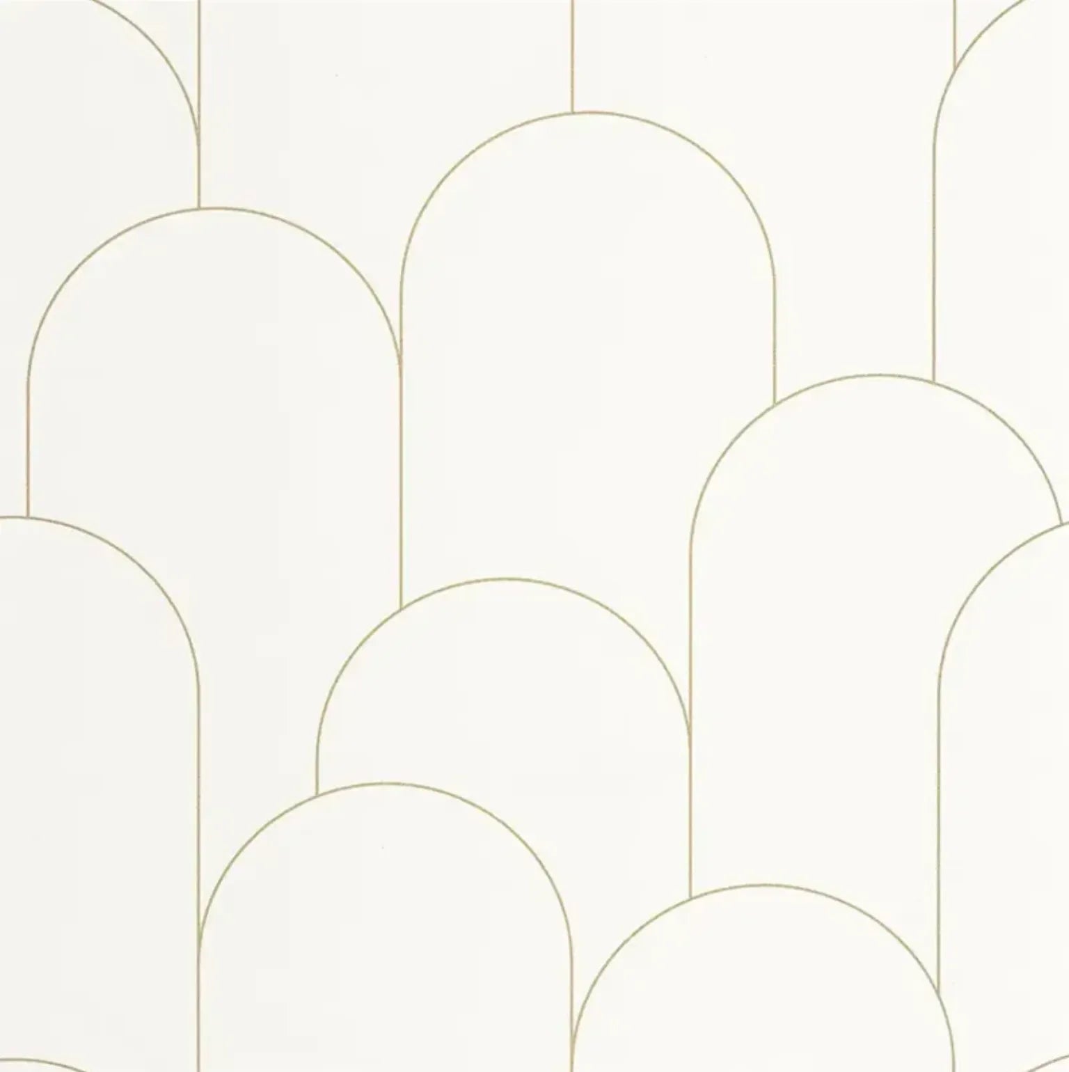 Closeup of a wallpaper showing its Art-Deco, Contemporary, Neutrals, Two-tone pattern, color, and subtle texture.