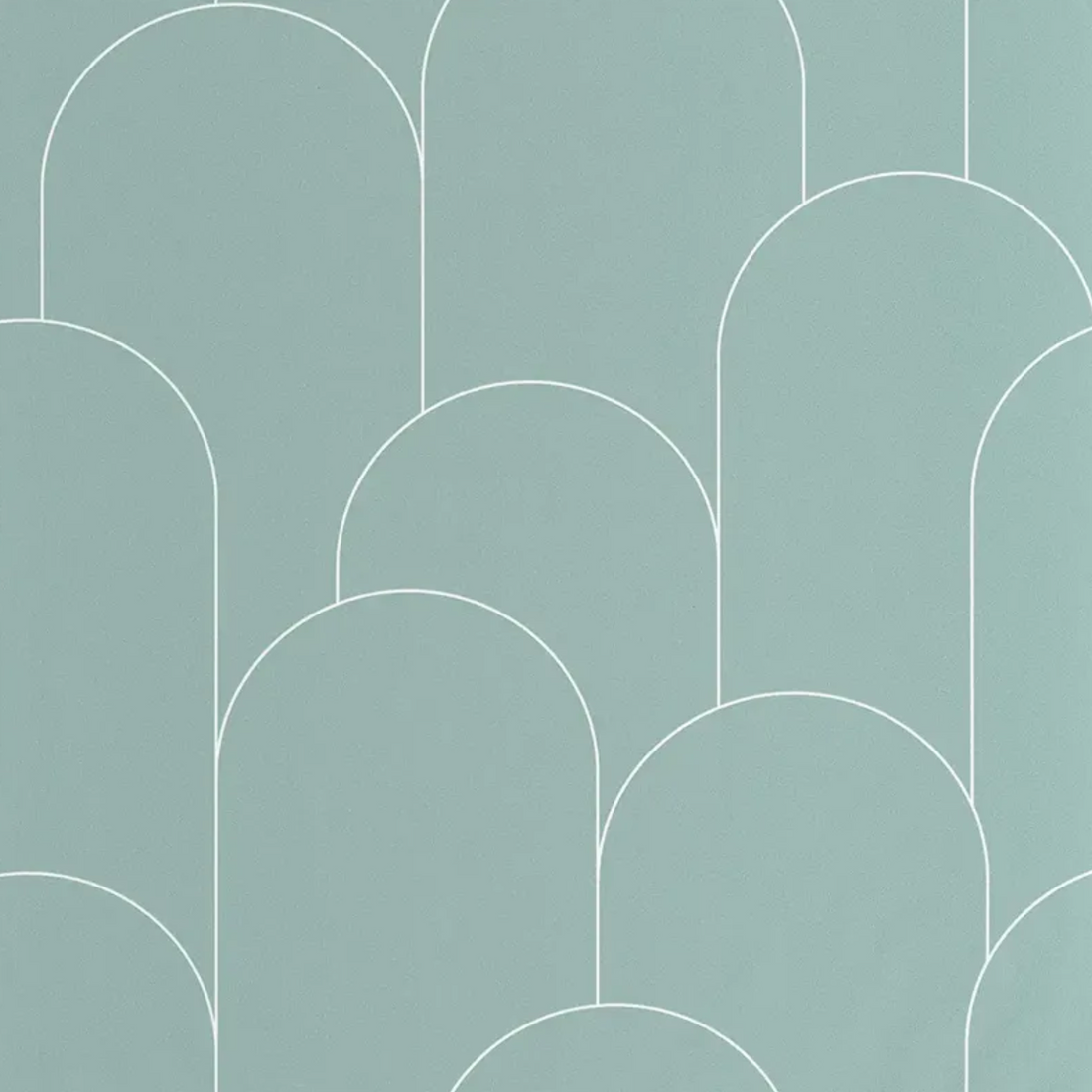 Closeup of a wallpaper showing its Art-Deco, Contemporary pattern, color, and subtle texture.