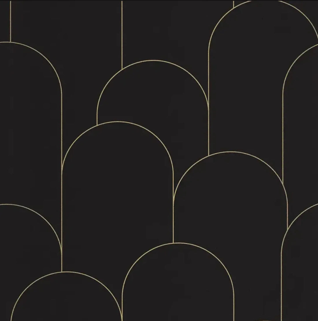 Closeup of a wallpaper showing its Art-Deco, Contemporary, Dramatic pattern, color, and subtle texture.