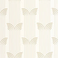 Closeup of a wallpaper showing its Art-Deco, Contemporary, Neutrals pattern, color, and subtle texture.