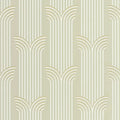 Closeup of a wallpaper showing its Art-Deco, Contemporary, Neutrals pattern, color, and subtle texture.