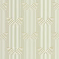 Closeup of a wallpaper showing its Art-Deco, Contemporary, Neutrals pattern, color, and subtle texture.