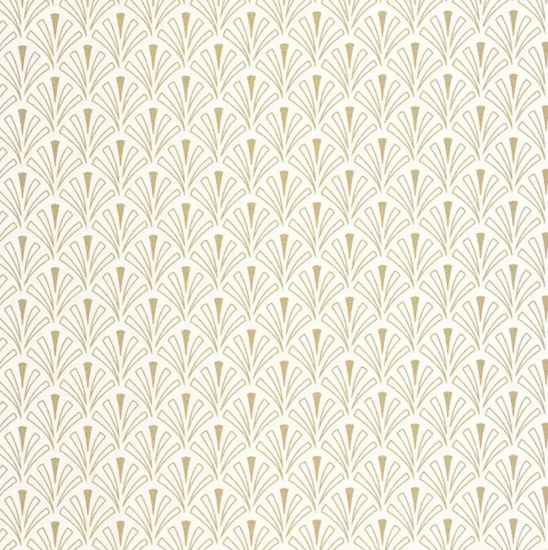 Closeup of a wallpaper showing its Art-Deco, Contemporary, Neutrals pattern, color, and subtle texture.