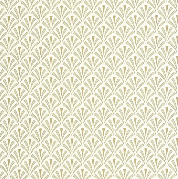 Closeup of a wallpaper showing its Art-Deco, Contemporary, Neutrals pattern, color, and subtle texture.