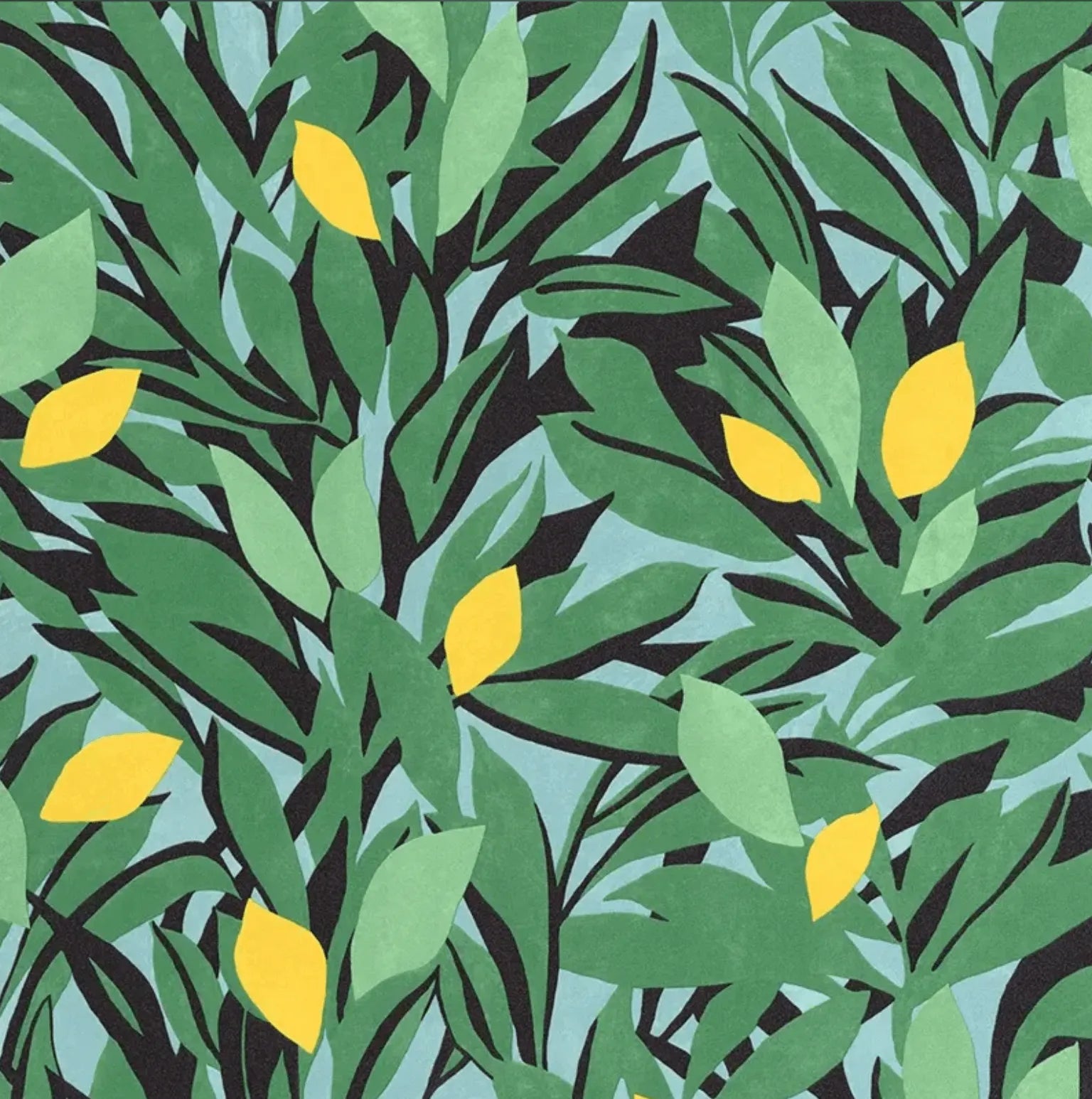 Closeup of a wallpaper showing its Contemporary, Nature pattern, color, and subtle texture.