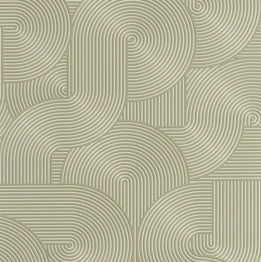 Closeup of a wallpaper showing its Art-Deco, Contemporary, Geometric, Unicolour pattern, color, and subtle texture.