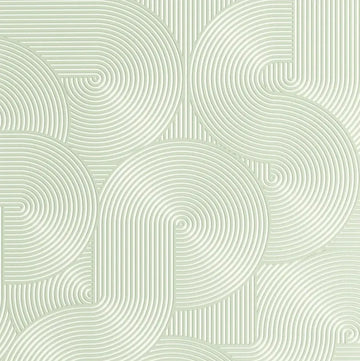 Closeup of a wallpaper showing its Art-Deco, Contemporary, Geometric, Unicolour pattern, color, and subtle texture.