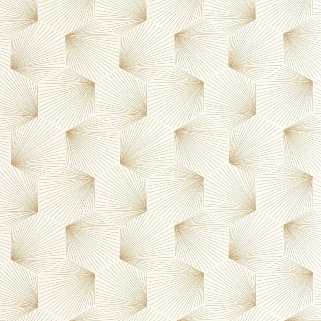 Closeup of a wallpaper showing its Art-Deco, Contemporary, Geometric, Neutrals, Unicolour pattern, color, and subtle texture.