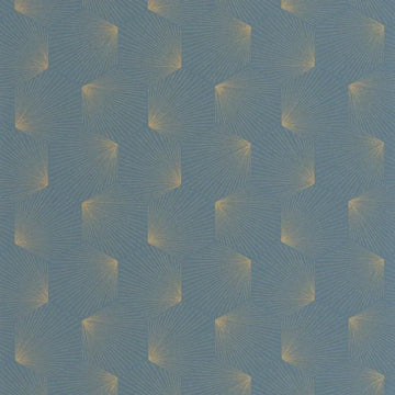 Closeup of a wallpaper showing its Art-Deco, Contemporary, Geometric pattern, color, and subtle texture.