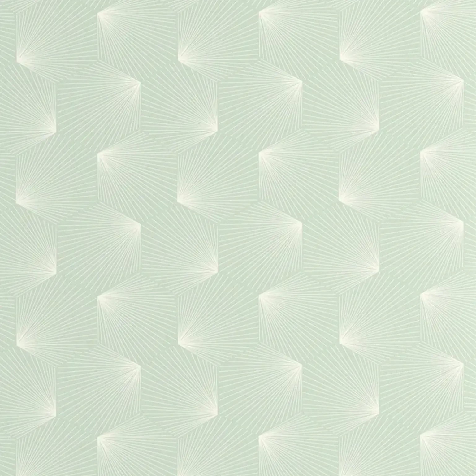 Closeup of a wallpaper showing its Art-Deco, Contemporary, Geometric pattern, color, and subtle texture.