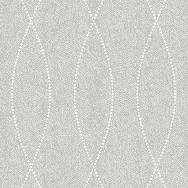 Closeup of a wallpaper showing its Contemporary, Monochrome, Trellis, Unicolour pattern, color, and subtle texture.