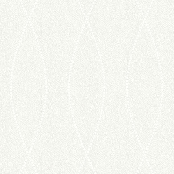 Closeup of a wallpaper showing its Contemporary, Monochrome, Trellis, Unicolour pattern, color, and subtle texture.