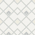 Closeup of a wallpaper showing its Contemporary, Geometric, Monochrome, White pattern, color, and subtle texture.