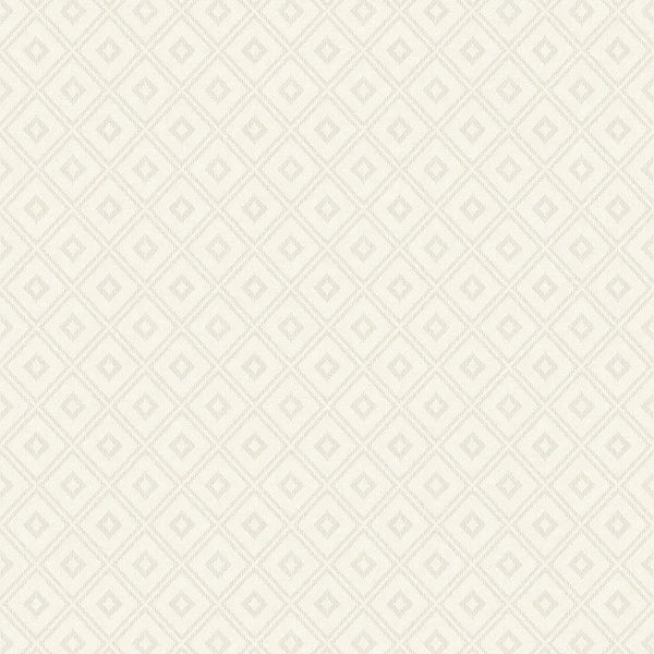 Closeup of a wallpaper showing its Cream, Geometric, Neutrals, Unicolour pattern, color, and subtle texture.