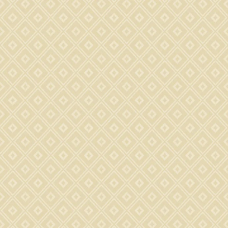 Closeup of a wallpaper showing its Geometric, Gold, Unicolour pattern, color, and subtle texture.