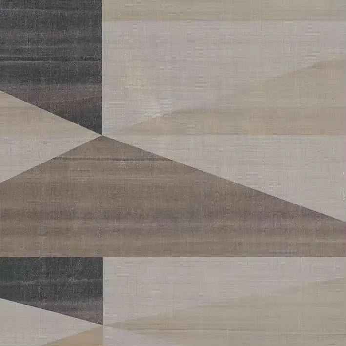 Closeup of a wallpaper showing its Contemporary, Geometric, Monochrome, Neutrals pattern, color, and subtle texture.