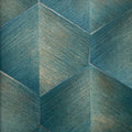 Closeup of a wallpaper showing its Contemporary, Geometric, Green pattern, color, and subtle texture.