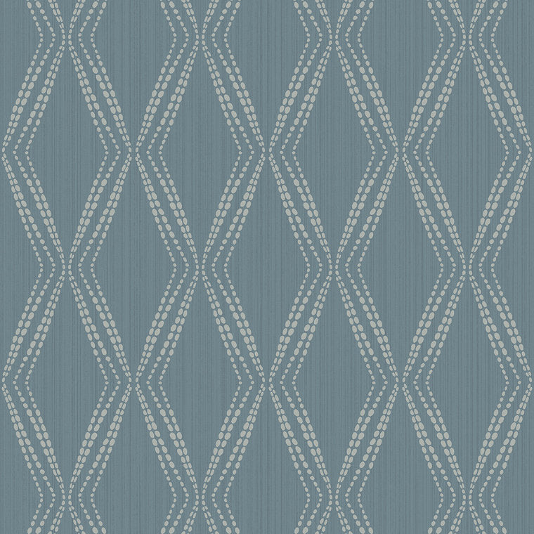 Closeup of a wallpaper showing its Blue, Contemporary, Geometric, Textures, Unicolour pattern, color, and subtle texture.